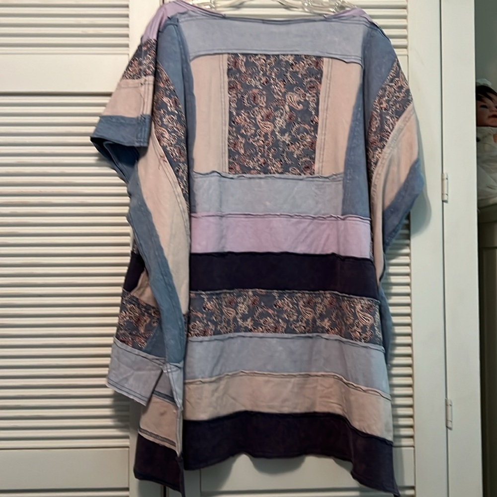 Boho Tunic Poncho Top - Picture 2 of 5